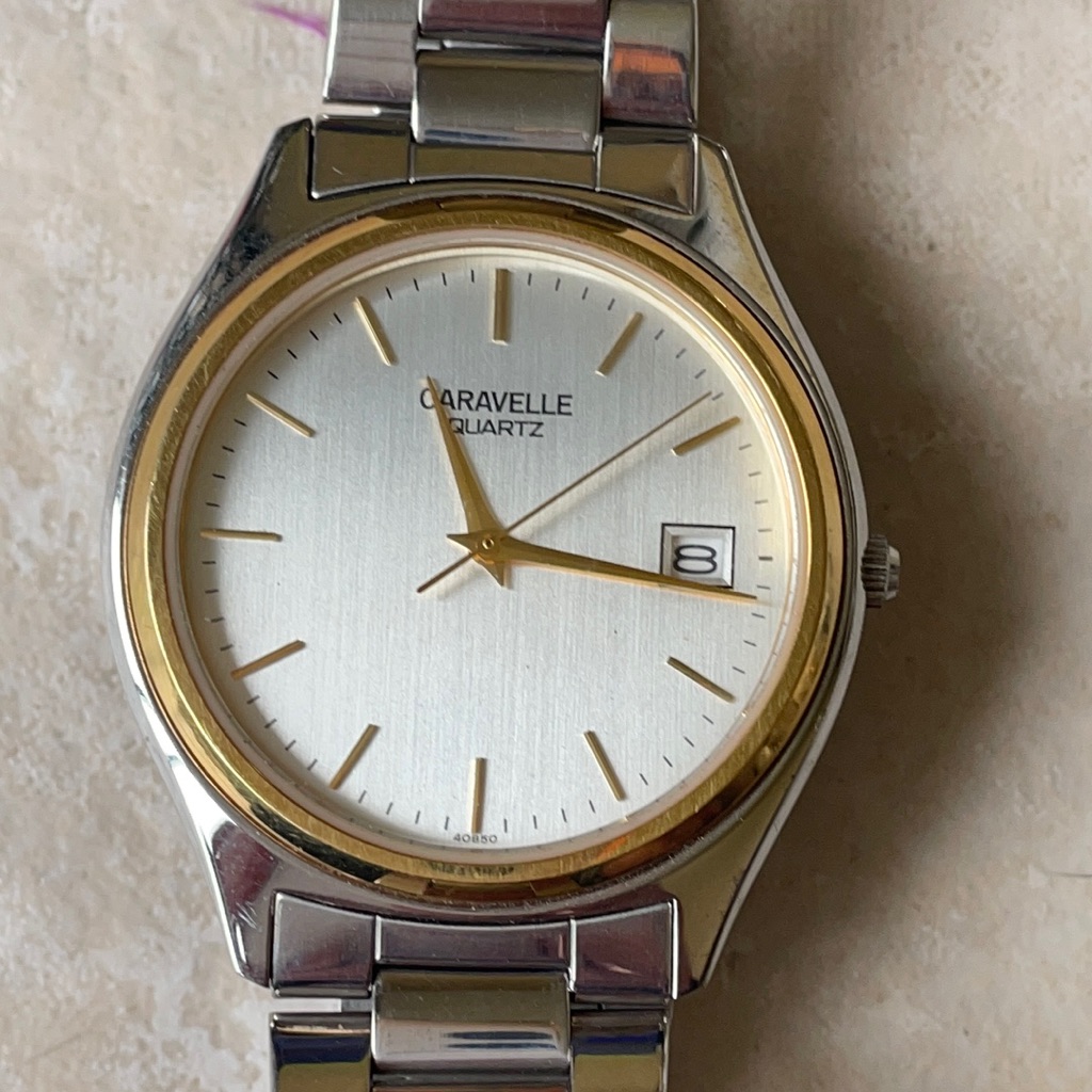 Caravelle By Bulova Lady Battery Water Resistant Stainless Steel WDate